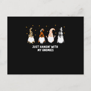 Hangin met mijn Gnomies, kerst, halloween Briefkaart