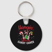 Hangin met mijn kerstsnoep Canes Crew Lovers T Sleutelhanger (Voorkant)