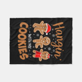 Hangin met mijn koekjes ontbijtkoek kerstmis voor  fleece deken (Voorkant (Horizontaal))