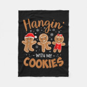 Hangin met mijn koekjes ontbijtkoek kerstmis voor  fleece deken (Voorkant)