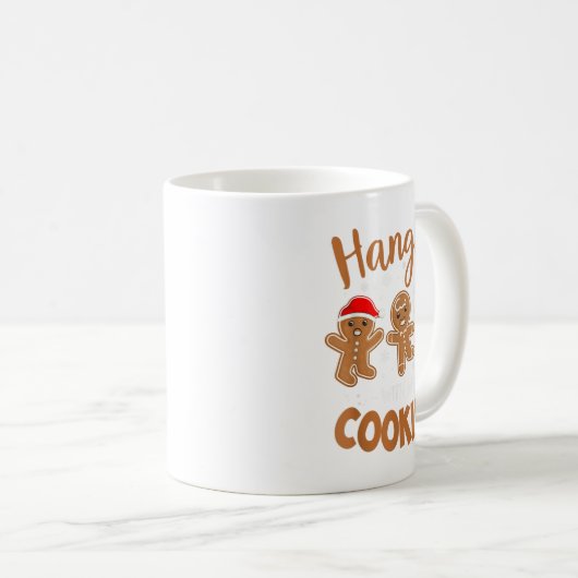 Hangin met mijn koekjes ontbijtkoek kerstmis voor  koffiemok (Voorkant rechts)