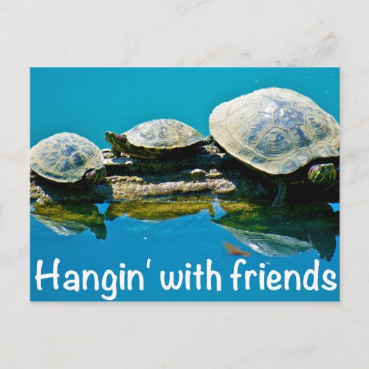Hangin met vrienden briefkaart (Voorkant)
