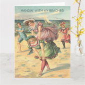 Hangin' with my Beaches Kaart (Gele Bloem)