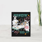 Hangin' With My Boo-ny Bunny Ghost Ortho Nurses Ea Kaart (Voorkant)
