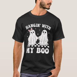 Hangin' With My Book Couples Halloween Volwassen K T-shirt