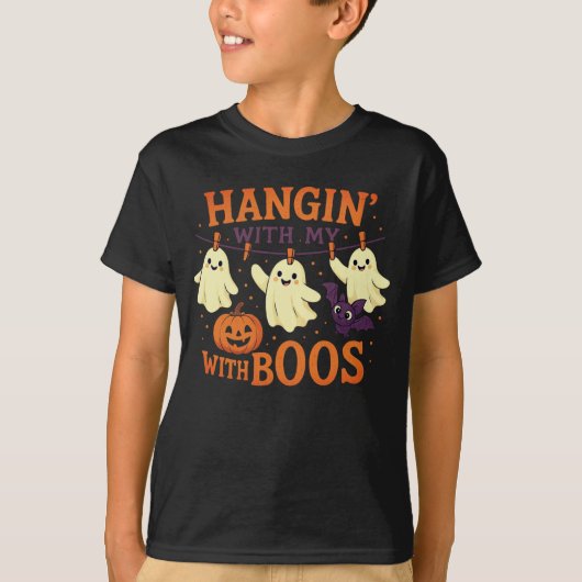 Hangin' With My Boos, Schattigee hangende spoken o T-shirt (Voorkant)