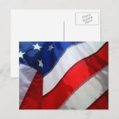 Hanging American Flag Waterverf Briefkaart (Voorkant / Achterkant)