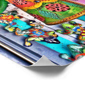 Hanging Angel Metal Art Chili Peppers Poster (Hoek)