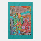 Hanging Angel Metal Art Chili Peppers Theedoek (Verticaal)