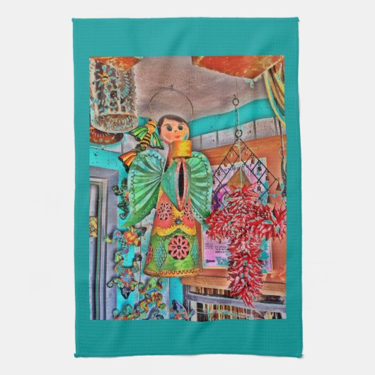 Hanging Angel Metal Art Chili Peppers Theedoek (Verticaal)