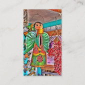 Hanging Angel Metal Art Chili Peppers Visitekaartje (Achterkant)