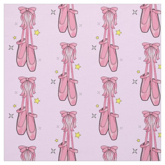 Hanging Ballet Dance Shoes Stof (Swatch)