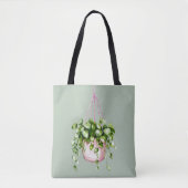 Hanging Basket Greenery Waterverf Tote Bag (Voorkant)