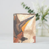 Hanging Bat Briefkaart (Staand voorkant)