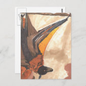 Hanging Bat Briefkaart (Voorkant / Achterkant)