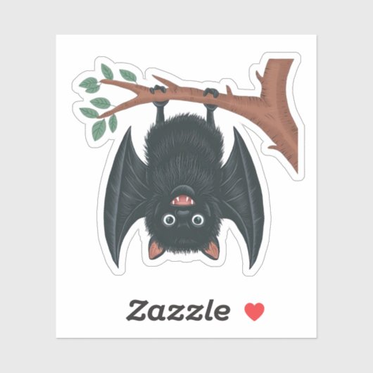 Hanging Bat Sticker (Vel)