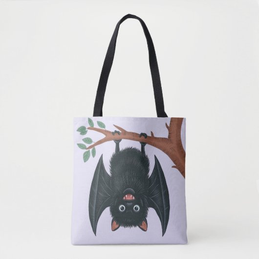 Hanging Bat Tote Bag (Voorkant)
