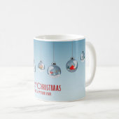 Hanging Baubles Merry Christmas Mug Koffiemok (Voorkant rechts)