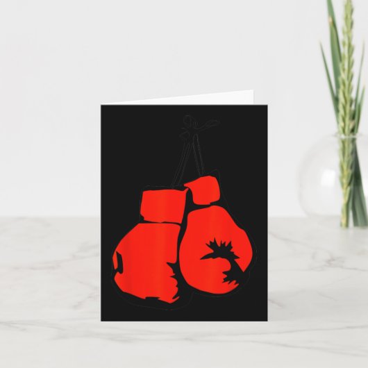 Hanging Boxing Gloves Kaart (Voorkant)