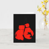 Hanging Boxing Gloves Kaart (Gele Bloem)