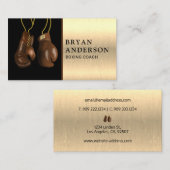 Hanging Boxing-handschoenen Visitekaartje (Voorkant / Achterkant)