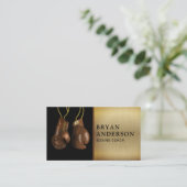 Hanging Boxing-handschoenen Visitekaartje (Staand voorkant)