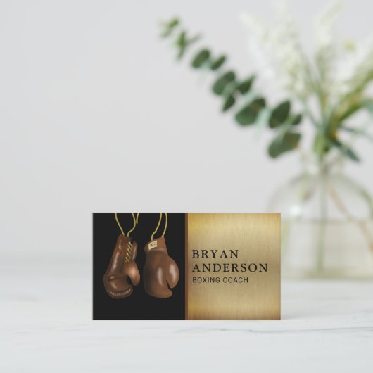 Hanging Boxing-handschoenen Visitekaartje (Staand voorkant)