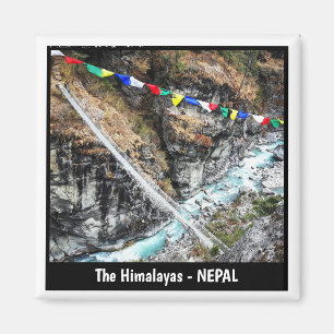 Hanging Bridge, Sagarmatha, Everest trail - Nepal Magneet