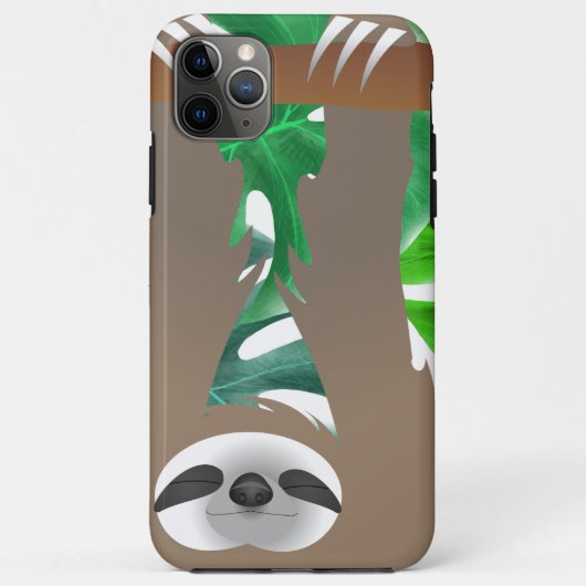 Hanging Brown Sloth Een dutje doen in het Oerwoud Case-Mate iPhone Case (Achterkant)
