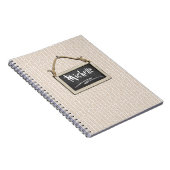 Hanging Chalkboard Beige ID397 Notitieboek (Rechterzijde)