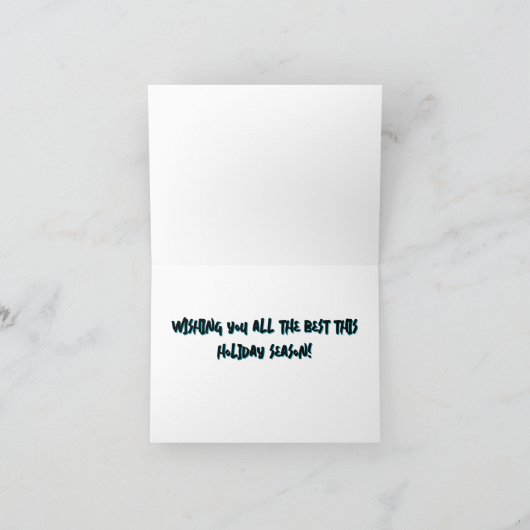 Hanging Christmas Ornaments Wenskaart Bedankkaart (Binnen)