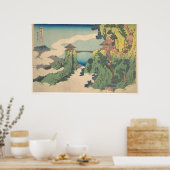 Hanging-Cloud Bridge op Mount Gyōdō bij Ashikaga Poster (Keuken)