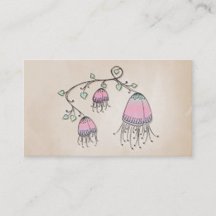Hanging Doodle Flowers Visitekaartje