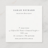 Hanging Floral House Planten Bedankt voor de beste Vierkante Visitekaartje (Achterkant)