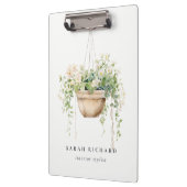 Hanging Floral House Planten Waterverf Botanisch Klembord (Links)