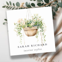 Hanging Floral House Planten Waterverf Botanisch