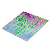 Hanging Flowers Ceramic Tegel Tegeltje (Zijkant)