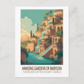 Hanging Gardens of Babylon 7 Wonders of the World Briefkaart (Voorkant)