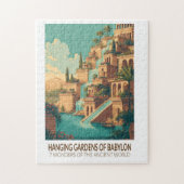Hanging Gardens of Babylon 7 Wonders of the World Legpuzzel (Verticaal)