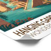 Hanging Gardens of Babylon 7 Wonders of the World Poster (Hoek)