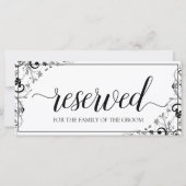 Hanging Gereserveerd Bord | Chic Boeket (Zwart & G (Achterkant)