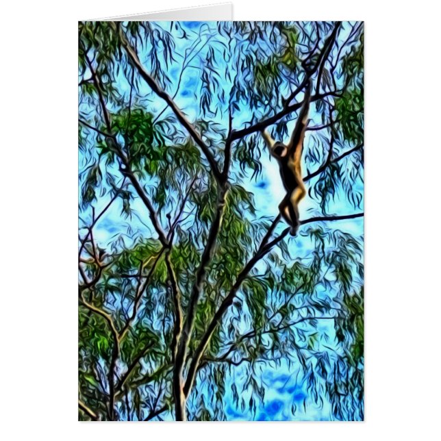 "Hanging Gibbon" Artwork (Voorkant)