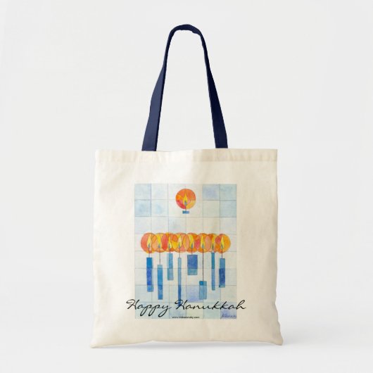 Hanging Hannukah Candles Tote Bag (Voorkant)