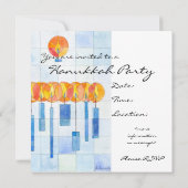 Hanging Hanukkah Candles Kaart (Achterkant)