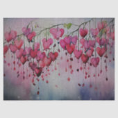Hanging Heart Flowers Decoupage Tissue Paper Tissuepapier (Voorkant)