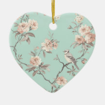 Hanging Heart Ornament - Shabby Chic