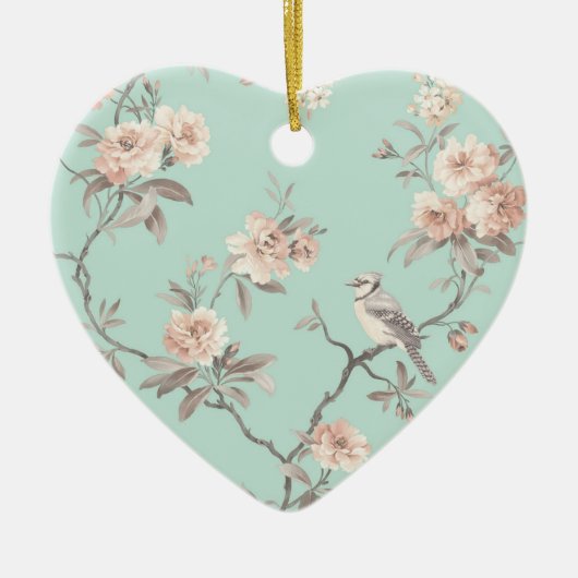 Hanging Heart Ornament - Shabby Chic (Voorkant)