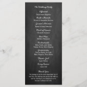 Hanging Heart Tree Chalkboard Wedding Programme Programmakaart (Achterkant)