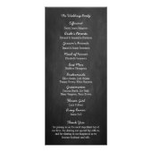 Hanging Heart Tree Chalkboard Wedding Programme Reclamekaart (Achterkant)