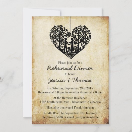 Hanging Heart Tree  repetitie Kaart (Voorkant)